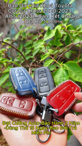 Bao Da Toyota Corolla Cross Bao Da Chìa khoá da bò thật bảo hành 2 năm