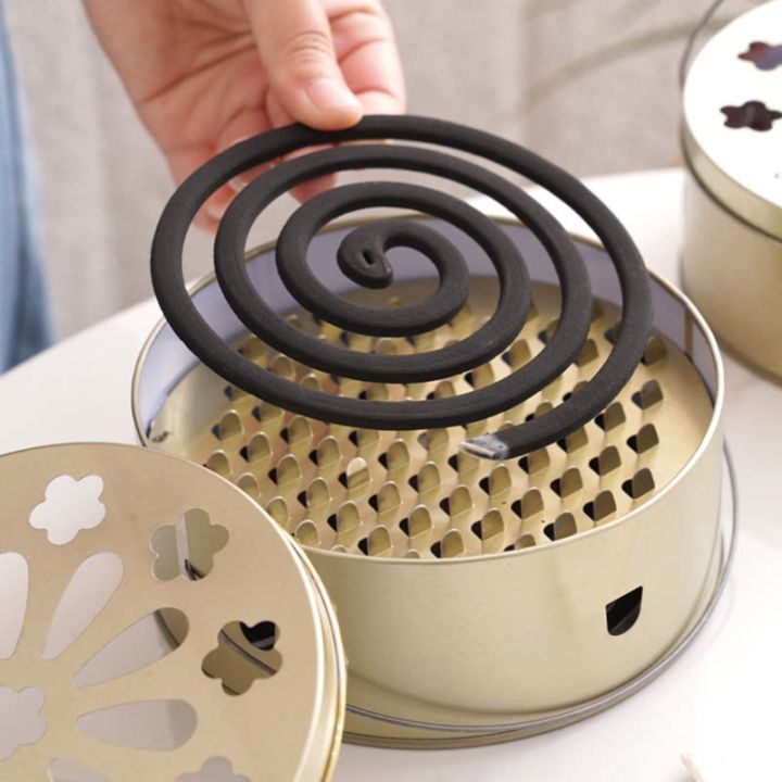Fireproof Heat-Resistant Creative Outdoor Indoor Mosquito Coil Tray With Ash Catcher