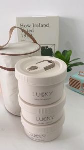 Hộp Cơm 3 Tầng Lucky Kèm Muỗng Đĩa – Giải Pháp Tiện Dụng Cho Bữa Ăn Ngoài