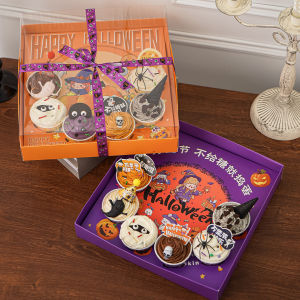 Halloween Themed Cupcake Decorations Spooky Skeleton And Spider Design Festival Atmosphere Packaging Box Baking Costumes Accessories