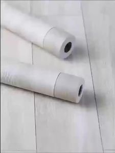 Durable Self Adhesive Floor Wallpaper Wood Grain Design Waterproof Wear Resistant Mat for Indoor House Remodeling