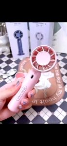 พัดลมมือถือ แบบพกพา 3 ระดับ USB ชาร์จ พัดลมระบายความร้อน ฤดูร้อน ดีไซน์สวย