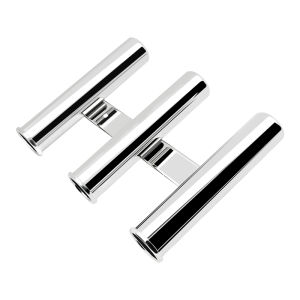 3 Tube Clamp on Fishing Rod Holder For Boat Stainless Steel Mirror Polished Rack Marine Hardware Accessories For Yacht