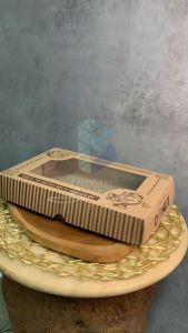 Box donat isi 6 kraft laminasi packaging donat dus kemasan donat isi 50 KARDUS DONAT