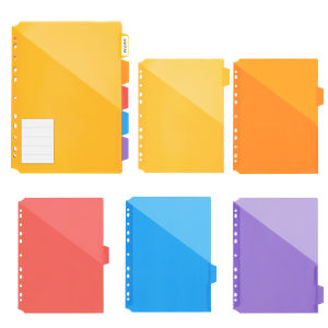 EAGLE 3-Ring Binder A4 Size with 5 Index Dividers & Custom Labels Professional Presentation Folder for Office School Organizer