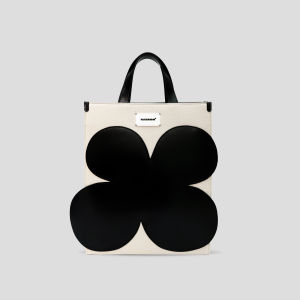 White Deer FAKEROOM Original Canvas Leather Four Leaf Clover Lucky Flower Crossbody Shoulder Handbag Fashion Trend Summer 2022