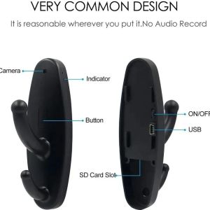 【Haile-shop】HD CAMERA Hanger Motion Detection Clothes Hook Hidden Nanny Cam DVR mini camera 1080p Mini Hidden baby cctv camera