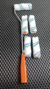 Ống Lăn Cọ Lăn Sơn Mini TQ Ống Dài 10cm | Dụng Cụ Trang Trí Tường Thủ Công (Cán dài 50 cm)