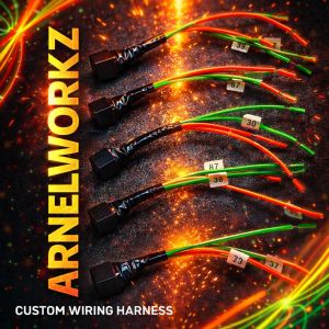 ARNELWORKZ 4 pin Horn Relay Heavy duty 20 amps Easy to fit 12 volts Automotive Wiring Harness