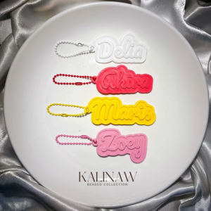 KALINAW Personalized Name Keychain/ Name Charm/ Giveaways I Premium 3D Printed PLA