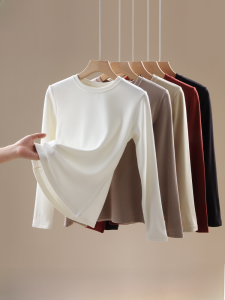 Miiow | White Long Sleeve Thermal Shirt Womens Inner Wear Autumn Winter New Style MiiOW Cat Person Warm Top T-Shirt Base Layer Shirt