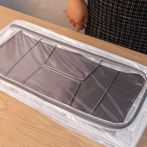 27ลิตร 60ซม กล่องรองเท้าพับได้ พร้อมโครงเหล็ก - กล่องเก็บเสื้อผ้าใต้เตียง - กล่องจัดระเบียบรองเท้า PVC ใส - กล่องรองเท้ากันฝุ่นความจุขนาดใหญ่