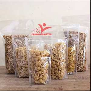 Standing Pouch Double Seal 9 x 15 / 10 x 176 / 12 x 20 / 14 x 22 / 16 x 24 / 16 x 32 / 20 x 29 / Plastik Kemasan Snack / Plastik Klip Berdiri