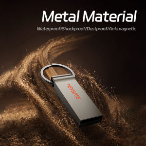 Hot Sale HEYGATE 128GB 64GB 32GB 16GB 8GB USB 2.0 Thumb Drive with Keyring Durable Metal Casing for Office School Travel
