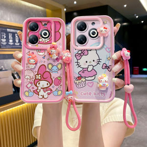 เคสลายการ์ตูนน่ารักสำหรับ Samsung Galaxy A15 A25 A35 A55 A14 A34 A54 เคสโทรศัพท์ LTE 4G 5G ดีไซน์ใหม่ 3D Melody HelloKitty Pochacco กันกระแทกป้องกันเลนส์ ฝาหลังซิลิโคนแบบนิ่ม