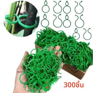 300/50PCSพลาสติกGarden VineสายรัดคลิปTie Reusableพืชแถมหัวเข็มขัดแหวนสวนมะเขือเทศHookพืชคงที่เครื่องมือ