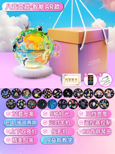 YuGui Dog Star Projection Lamp Childrens Room Atmosphere Sleep Night Light New Year Gift Bedroom Decorative LED Lampshade