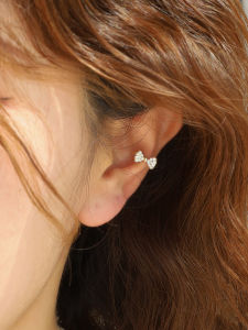 Bows Ear Clip Womens Earless Elegant Japanese and Korean New Arrival Sweet and Small Exquisite and Versatile Ear Clip Super Fairy Daily