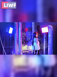 ไฟ LED พร้อมขาตั้ง 2.1m สำหรับไลฟ์สด ไฟถ่ายวิดีโอ ไฟแต่งหน้า LED Panel Light ขาตั้งปรับระดับได้