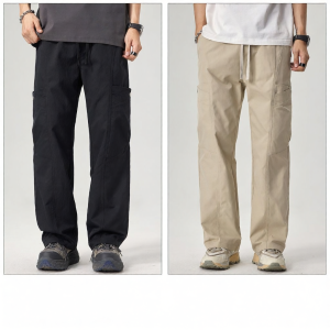 izzue | Japanese Style Loose Wrinkle Khaki Work Trousers