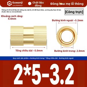 GUWANJI | Đai Ốc Đồng Cuộn Dây Đôi Nóng Chảy