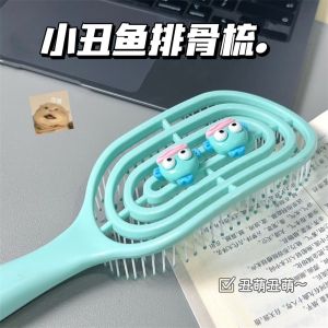 Thảm Khí Nén Chải Tóc Massage Cho Phụ Nữ Chuyên Dụng Chải Tóc Dài Kiểu Xương Chia Dụng Cụ Làm Đẹp Tóc Cầm Tay Dài