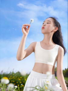 Purcotton | Soft Thin Breathable Cotton Student Bra