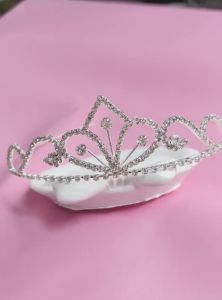 Silver Color Rhinestone Bridal Crown Luxury Crystal Tiara Wedding Queen Princess Headpiece Party Birthday Party Hair Accessories