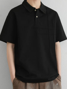 Áo Thun Polo Nam Tay Ngắn Cổ Bẻ Thoáng Khí Mùa Hè Thường Ngày Rộng Rãi Phong Cách Mới Doanh Nhân Mỏng Cotton Polyester Spandex