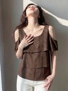 AIYITI | Trendy Plus Size Off Shoulder Short Sleeve Shirt