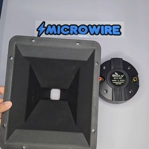 MW 7"x9" Plastic Horn with Broadway BSC-300 300W Compression Driver Unit – Thread Type (Set)