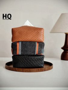 American High-End Luxury Tissue Box Living Room Draw Tissue Box Middle-Aged Style Face Tissue Box Italian High-End Feel