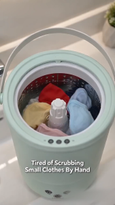 Mini Portable Washing Machine With Blue Light Sterilization For Baby Clothes Dormitory
