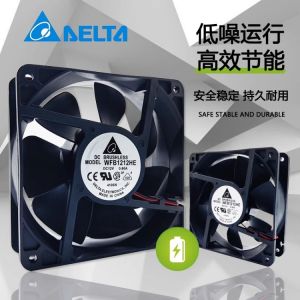 Delta DC 12V 24V 4 5 6 7 8 9 12cm/cm Mute Violent Max Airflow Rate Cooling Fan