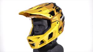 SEEKER Adult Ultra-Light Full-Face Mountain Bike Off-Road Helmet Outdoor Riding Racing Downhill Riding Helmet with Sun Visor