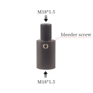 M18*1.5 G1/2-14 Black Aluminum Air Tank Gas Cylinder Refill Filling Adapter With Vent Device Quick Coupler Threaded Fitting Station Paintball Scuba Fitness Equipment Accessories Air Pumps
