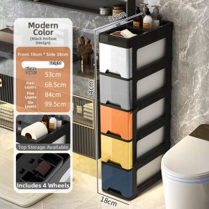 Free-standing Bathroom Storage Rack Space-saving No Drilling Required Organizer