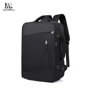 LouisWill Fashion Backpack Travel Laptop Backpack Waterproof Oxford Cloth Large Capacity Multifunctional Travel Backpack Independent Shoe Pocket Design Dry Wet Separation Pocket Casual Backpack Suitable For 16inch Laptop