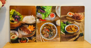 (ẢNH THẬT) Tranh treo tường bún chả trang trí decor quán ăn nhà hàng TT65