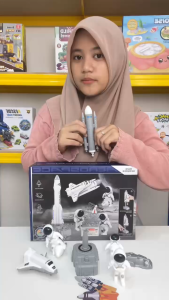 Mainan Anak ROCKET AEROSPACE T096 Mainan Astronaut Roket Vehicle Anak Mainan Anak Perempuan - Mainan Anak Laki Laki