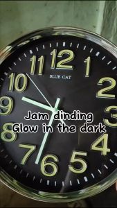 Jam Dinding Unik Angka Menyala Dalam Gelap Glow in the Dark