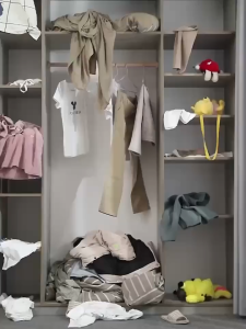 Wardrobe Storage Drawer Organizer Stackable Clothes Organization IKEA Box Kotak Simpan Barang Laci Almari Baju 衣橱收纳盒
