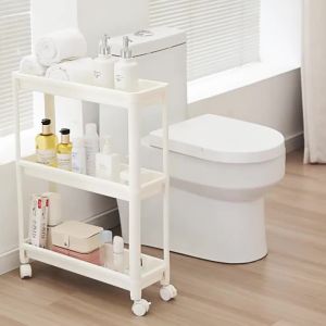 Multi-layered Narrow Space Storage Rack With Wheels