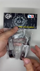 [ BISA COD ] 2 Pcs Foot Step Tq6 V3 Full Chrome Universal Cocok Untuk Pemakaian Semua Motor