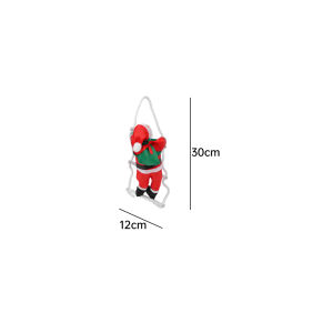 Electric Climbing Ladder Santa Claus Music Doll Christmas Ornament Creative Joyful Kids Xmas Decor New Year Gift