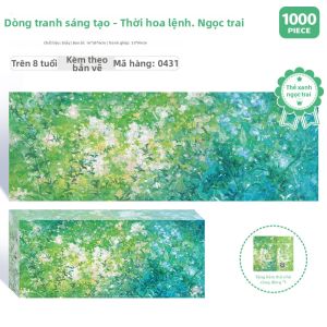 AIPUZZLE | Tranh Đố Hình Hoa Phong Cảnh Mùa Xuân Khung Trang Trí Phiên Bản Người Lớn Quà Tặng