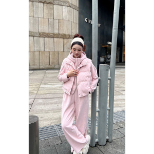 LIANGYILAILIN | Womens Warm Winter Sportswear Set Padded Vest + Sweatsuit