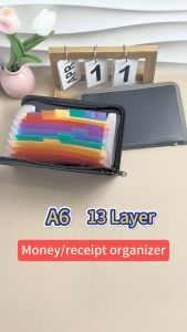 A6 Budget Binder Money Organizer 13 layer Expanding Check Bill Receipt Organizer Budget Organizer