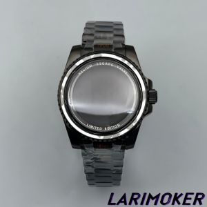 40mm SEA Style Sapphire Glass Watch Case With New Curved End President Bracelet Fit NH Miyota DG ETA2824 PT5000 Movements