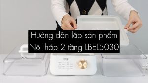 Nồi hấp điện đa năng LEBENLANG LBEL5030 hấp 2 tầng12L tiện lợi 800W bảo hành 2 năm - hàng chính hãng